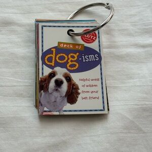 Klutz Deck of Dog-isms Wisdom Trading Cards - Multicolor. Y2K